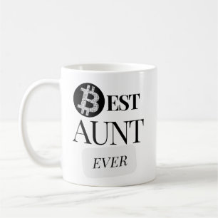 Beste tante ooit Bitcoin Crypto Cryptocurrency Koffiemok