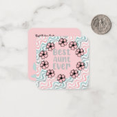 Beste tante ooit briefkaart (Voorkant / Achterkant in situ)