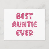 Beste tante ooit briefkaart (Voorkant)
