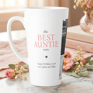Beste Tante Ooit Citaat Aangepaste Foto Collage Ro Latte Mok