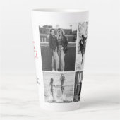 Beste tante ooit citaat aangepaste fotocollage roz latte mok (Voorkant)