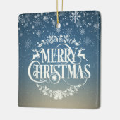 Beste tante ooit, definitie sneeuwvlokken voor tan keramisch ornament (Links)