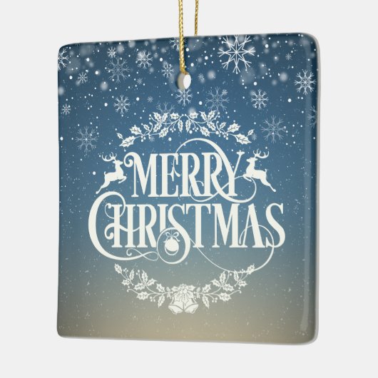 Beste tante ooit, definitie sneeuwvlokken voor tan keramisch ornament (Links)