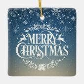 Beste tante ooit, definitie sneeuwvlokken voor tan keramisch ornament (Voorkant)