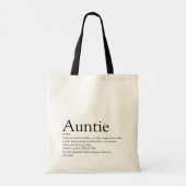 Beste tante ooit, definitie tante tote bag (Achterkant)