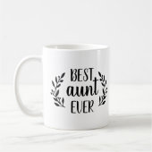 Beste tante ooit gepersonaliseerde koffie Mok (Links)
