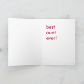 Beste Tante ooit Kaart (Binnen)