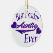 Beste tante ooit keramisch ornament (Rechts)