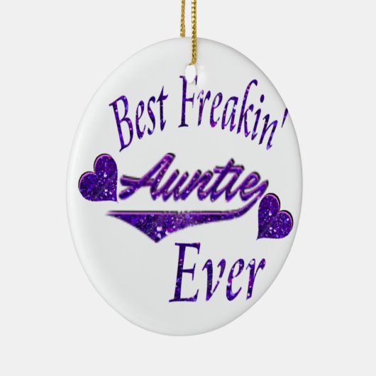Beste tante ooit keramisch ornament (Rechts)