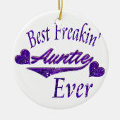 Beste tante ooit keramisch ornament (Voorkant)