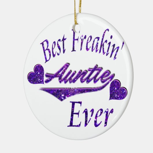 Beste tante ooit keramisch ornament (Links)