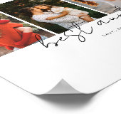 Beste tante ooit Modern script 4 foto collage cade Poster (Hoek)