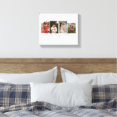 Beste Tante Ooit Modern Script 4 Foto's Collage Gi Canvas Afdruk (Insitu (Slaapkamer))