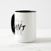 Beste tante ooit modern zwart-wit grunge mok (Voorkant links)