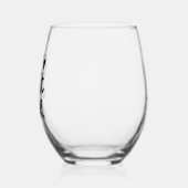 Beste tante ooit moderne kalligrafie gepersonalise wijnglas zonder voet (Links)