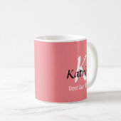 Beste Tante Ooit Monogram Geschenken Aangepaste Na Koffiemok (Voorkant rechts)
