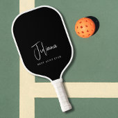 Beste Tante Ooit Monogram Script Zwart Pickleball Paddle