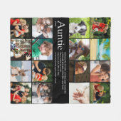 Beste tante ooit Oma definitie fotocollage Fleece Deken (Voorkant (Horizontaal))
