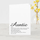 Beste tante ooit Oma definitie script Kaart (Gele Bloem)