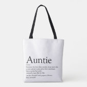 Beste tante ooit Oomzegger Definitie Modern Tote Bag (Achterkant)