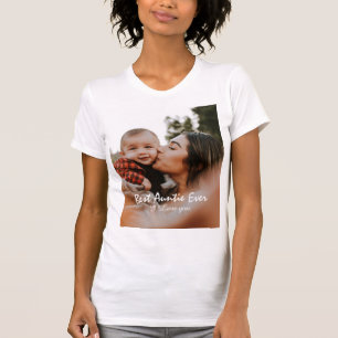 Beste tante ooit op maat Foto- en naamtante T-shirt