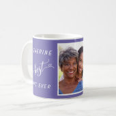 Beste tante ooit Paarse foto Koffiemok (Voorkant links)