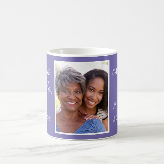 Beste tante ooit Paarse foto Koffiemok (Center)