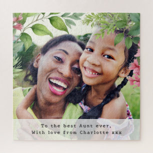 Beste tante ooit Persoonlijk cadeau met foto Legpuzzel