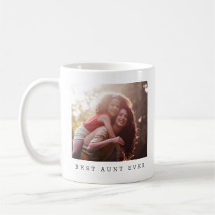 Beste tante ooit Persoonlijk foto geschenk Koffiemok
