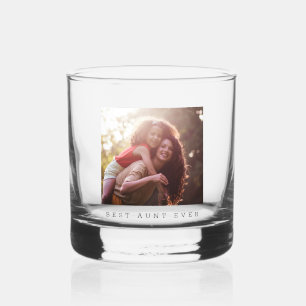 Beste tante ooit persoonlijk foto geschenk whisky glas