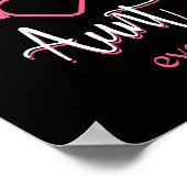 Beste tante ooit poster (Hoek)