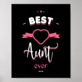 Beste tante ooit poster (Voorkant)