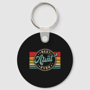 Beste tante ooit Retro Moederdag Gift Sleutelhanger