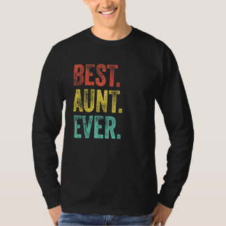  beste tante ooit retro tante mam moeder sterven t-shirt