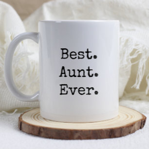 Beste. Tante. Ooit. Retro typemachine lettertype Koffiemok