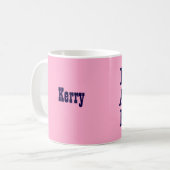 Beste tante ooit roze en zwart V03 Koffiemok (Voorkant links)