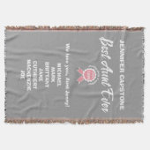  beste tante ooit roze lint deken (Voorkant)