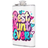 Beste tante ooit (stijl 4) heupfles (Links)