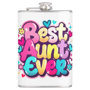 Beste tante ooit (stijl 4) heupfles