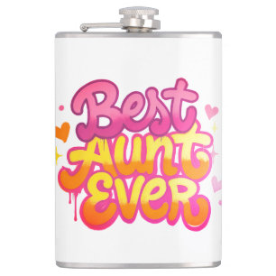 Beste tante ooit (stijl 6) heupfles