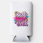Beste tante ooit (Stijl 7) Seltzer Blikjeskoeler (Voorkant)