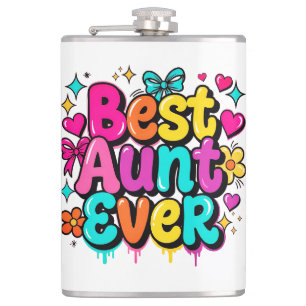 Beste tante ooit (Stijl 8) Heupfles