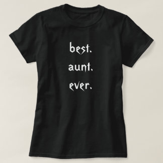 Beste tante Ooit T-shirt in zwart