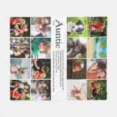 Beste tante ooit, tante definitie 16 foto fleece deken (Voorkant (Horizontaal))