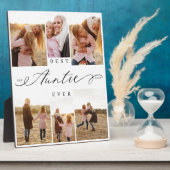 Beste tante ooit tante script hart foto collage fotoplaat (Zijkant)
