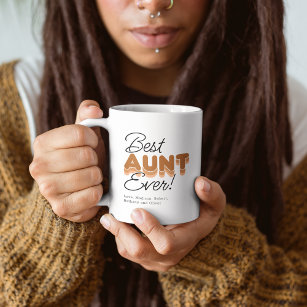 Beste tante ooit verbrand Oranje koffie-Mok Koffiemok
