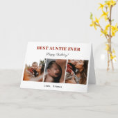 Beste Tante Ooit Vrolijke Verjaardag Fotocollage L Kaart (Gele Bloem)