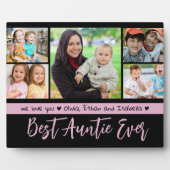 Beste tante ooit We Love You 5 Fotocollage Fotoplaat (Voorkant)