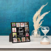 Beste Tante Ooit Zuster Zwart 12 Fotocollage Fotoplaat (Insitu)