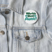 Beste tante op de wereld ronde button 5,7 cm (In situ)